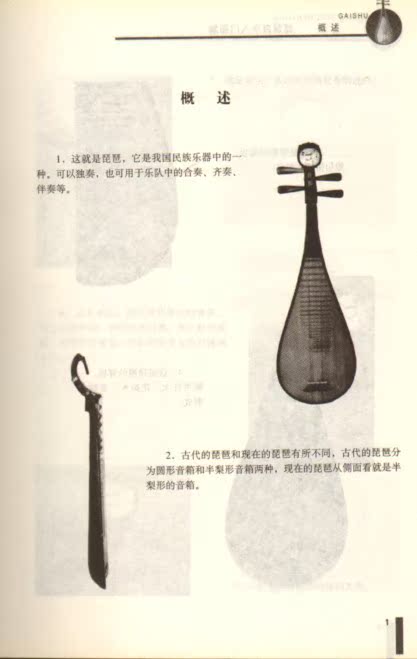 应正版音乐图书 中国名族乐器系列教材 琵琶自