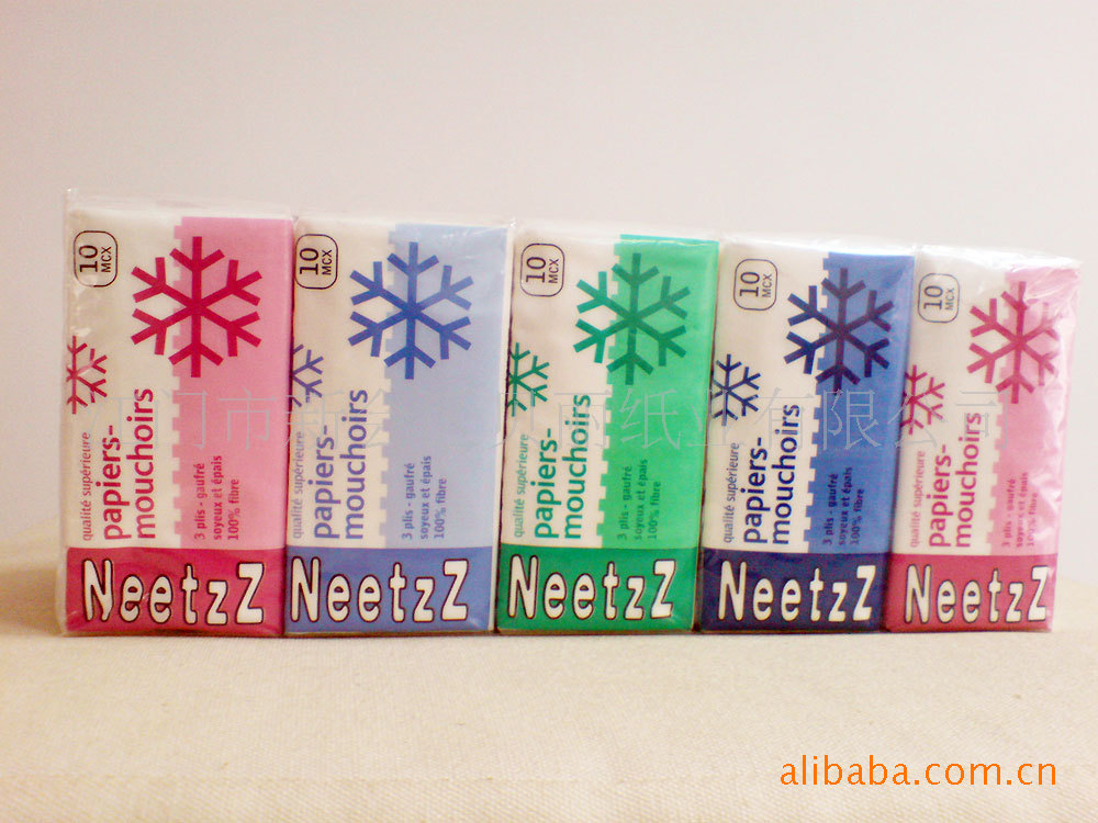 【供应加工手帕纸巾 迷你纸巾 面巾纸设计美观