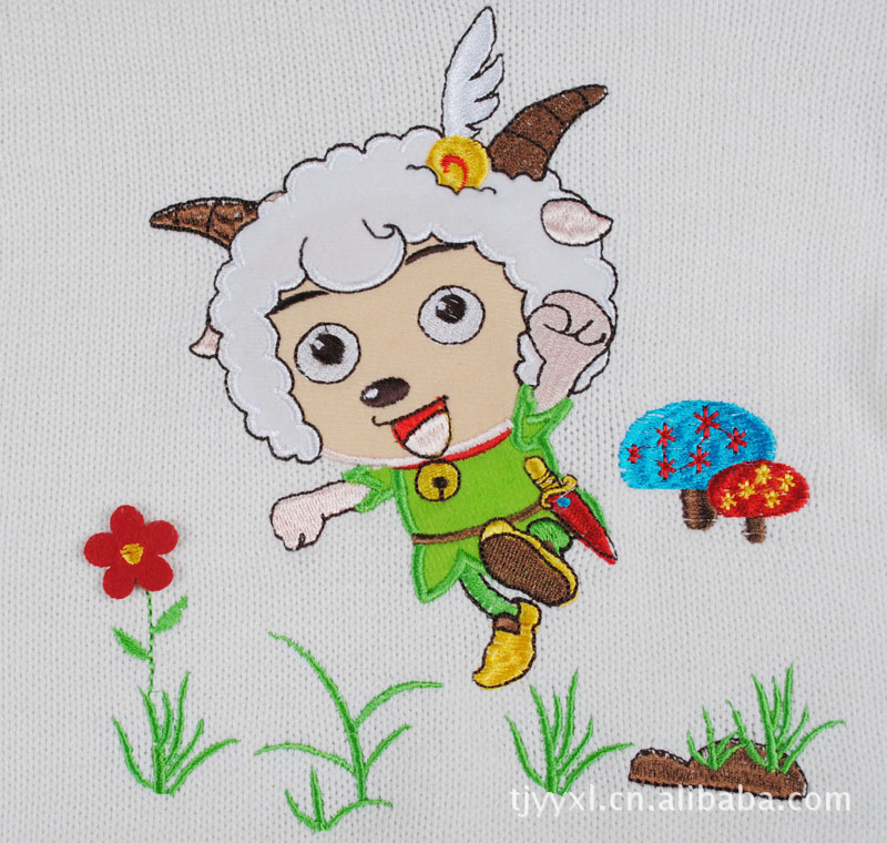 批发采购童<em>毛衣</em>-韩国<em>品牌纯棉毛衣</em> 喜洋洋图案