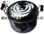彩塘不锈钢复底单篦蒸锅 不锈钢复底蒸锅 新星不锈钢单篦复底蒸锅