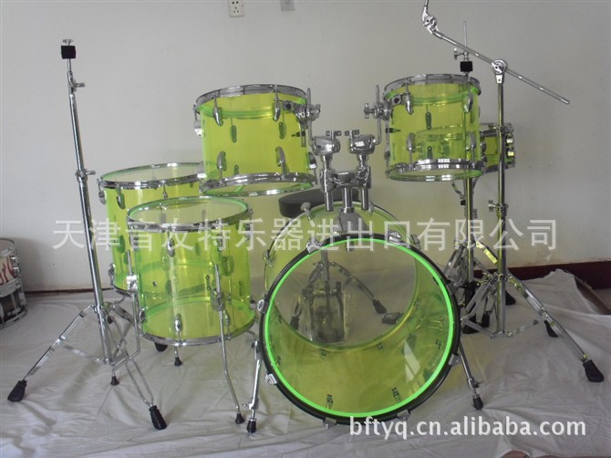 【鼓 打击乐器 专业供应 高级 透明 亚克力鼓 款