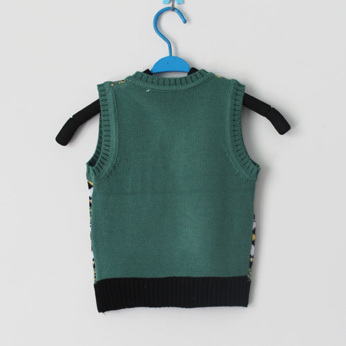 【童<em>毛衣背心</em>批发 <em>儿童毛衣坎肩</em> 彩<em>格子</em>9293】