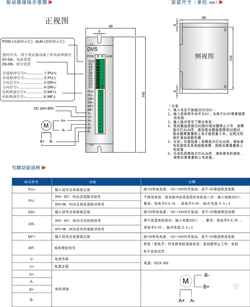 服定位系统-供应二相混合式步进电机驱动器HB