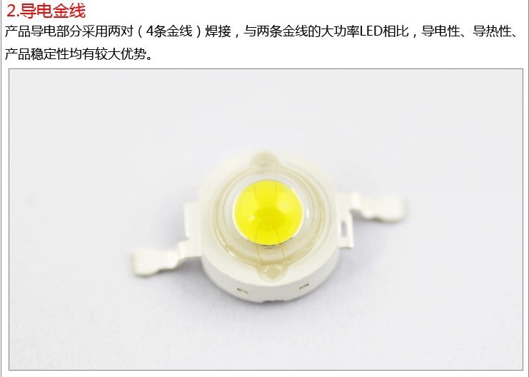 【1W大功率led灯珠 绿光led 波长520-525 光宏