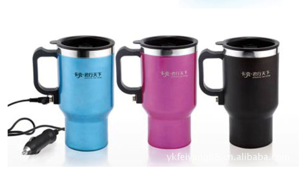 【车载杯 车载电热杯 车载加热杯 卡克·君行天