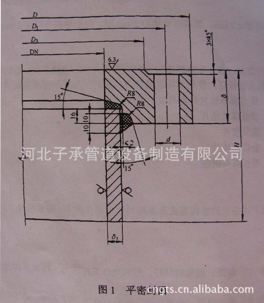 jb/t4702-2000 乙型平焊法兰 压力容器法兰 锻造 锻制 碾环 卷制