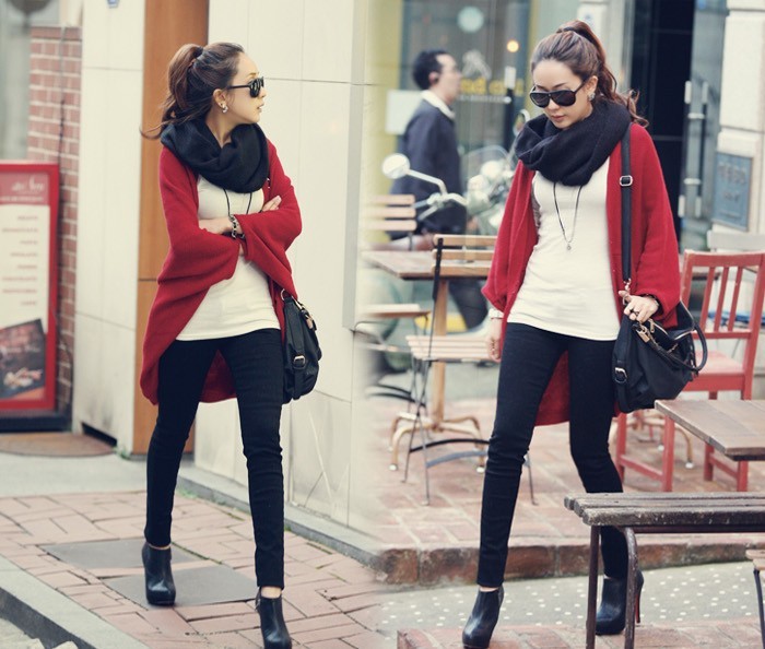 【(质量超好)蝙蝠<em>个性毛衣</em>宽松<em>开衫</em>外套韩版孕