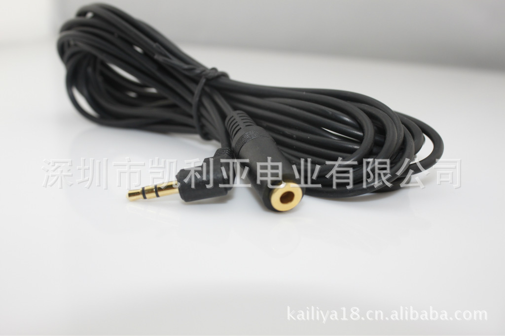 专业供应3.5弯头对母头音频线批发【现货库存】