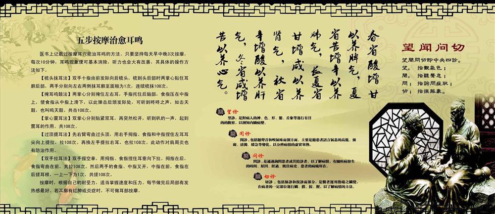 【75中医素材文化格言养生保健展板海报462望