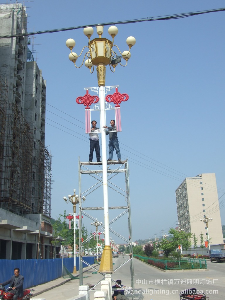 路灯杆中国结 公路景观中国结 广场亮化中国结 中国结