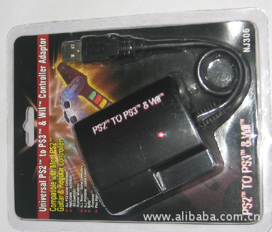 【供应PS2转USB转换器 PS2手柄电脑转换器