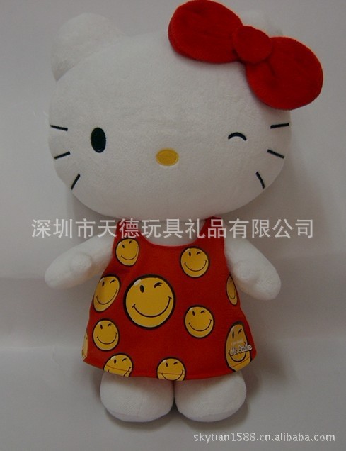 毛絨玩具廠 定制 Hello Kitty貓 毛絨公仔玩具工廠,批發,進口,代購