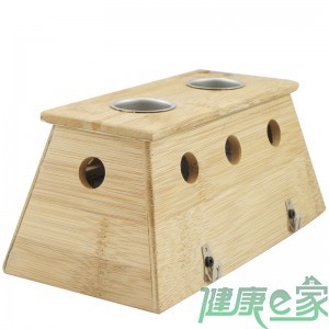 保健器具配件-中国重庆雷火灸艾灸盒 竹制双孔