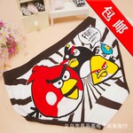 N2004咖啡色款 愤怒的小鸟全棉女生内裤 可爱卡通内裤y25