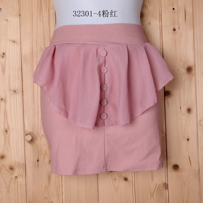 雅诗良品32301-4粉红色 外贸原单女装 花苞裙