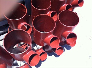 排水系统-离心铸铁管配件 卡箍管使用 离心铸铁