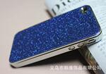 手机底壳外壳 款高档镀铝闪粉壳-iphone4及iphone4s通用-深蓝