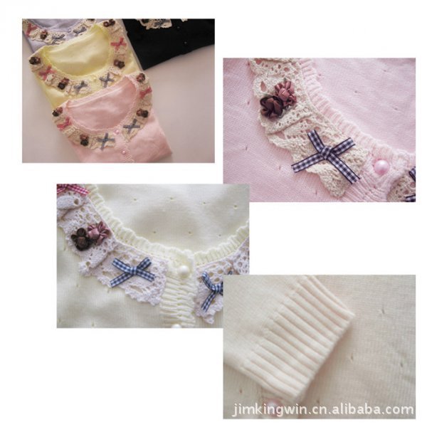 2012热卖新款淑女屋风格学院风针织<em>开衫</em> - 阿