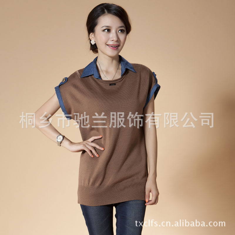 濮院羊毛衫羊绒衫批发女式针织衫厂家直销