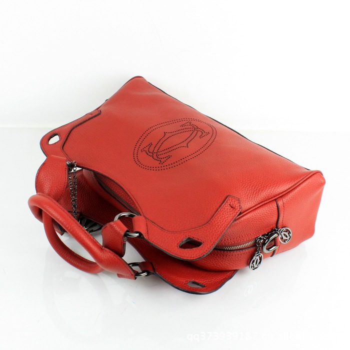 进口原版皮头层皮<em>卡地亚Cartier女包</em>全皮包10