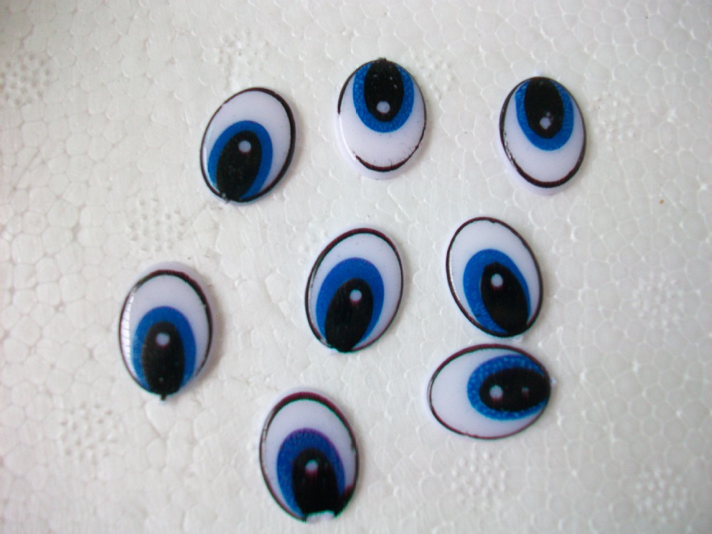 供应儿童手工活动眼睛 diy配件玩具活动眼睛超轻纸粘黏土彩泥卡通眼睛