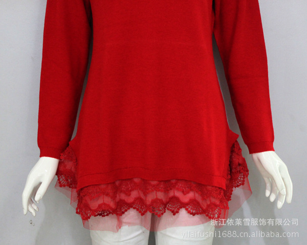 批发采购女式<em>毛衣</em>-2012春季新款<em>韩版雷丝边</em>个