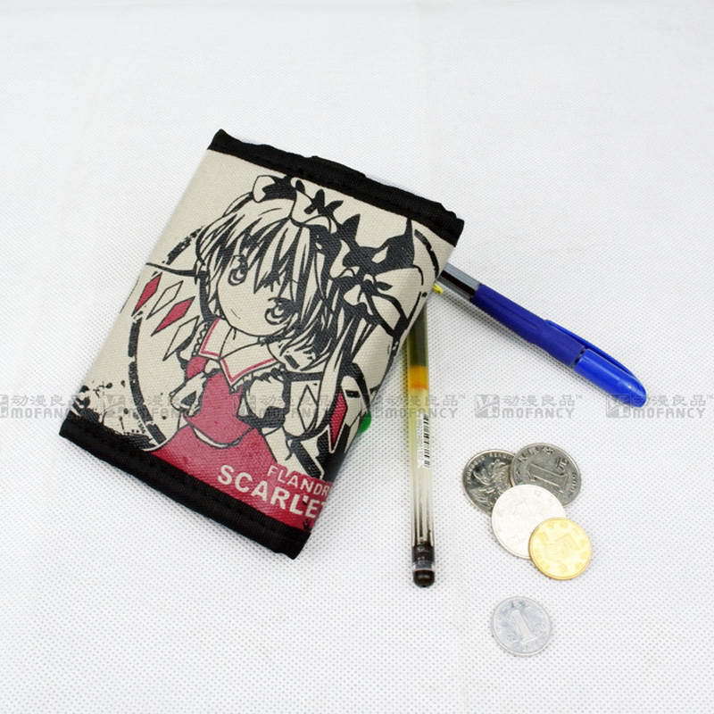 動漫良品2012新款 動漫周邊 東方計劃 帆佈翻蓋二折錢包工廠,批發,進口,代購
