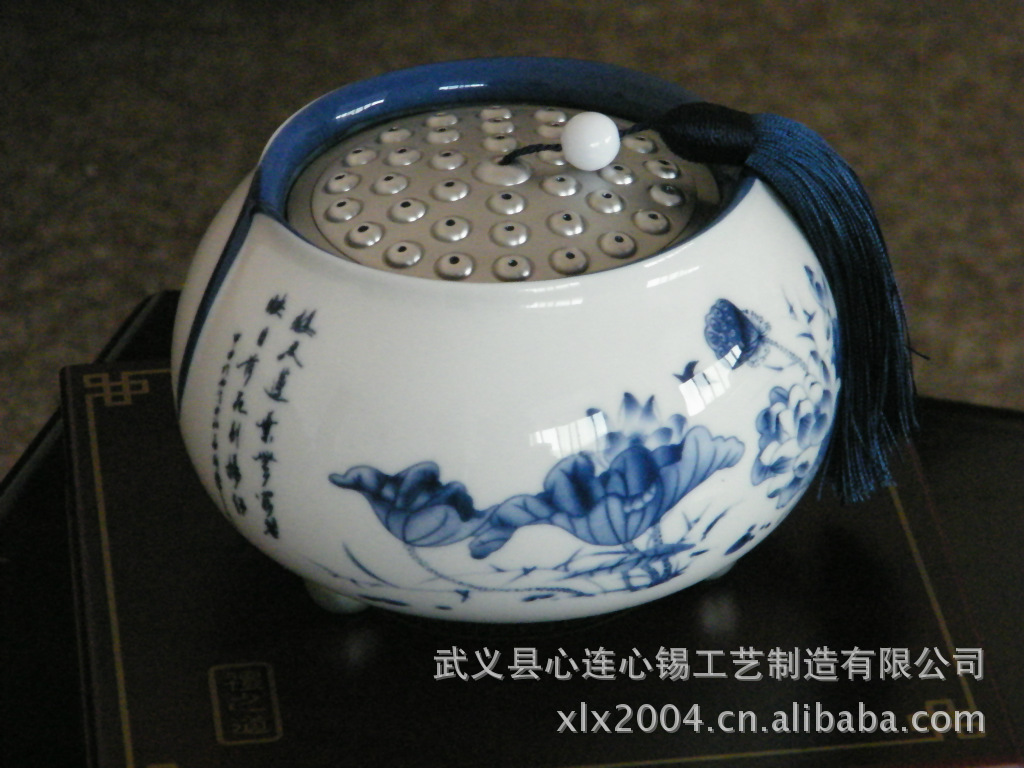 江南风景-莲藕陶瓷锡罐,新款上市 368.00元\/套