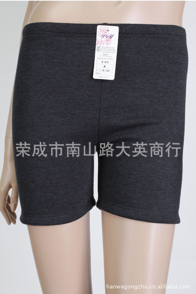 韩国进口 三分<em>打底裤</em> 拉绒保暖 <em>马裤</em>裤衩 正品批