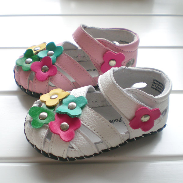 批发外贸软底防滑婴儿学步真皮凉鞋 宝宝凉鞋 女宝真皮凉鞋88