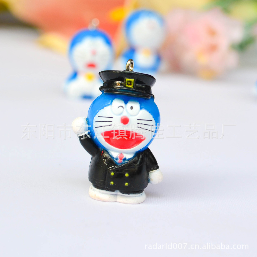 厂家供应卡通树脂公仔叮当猫哆拉A梦系列公仔