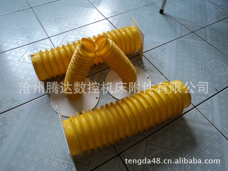 厂家直销丝杠防护罩 PVC法兰精美钢丝丝杠护罩