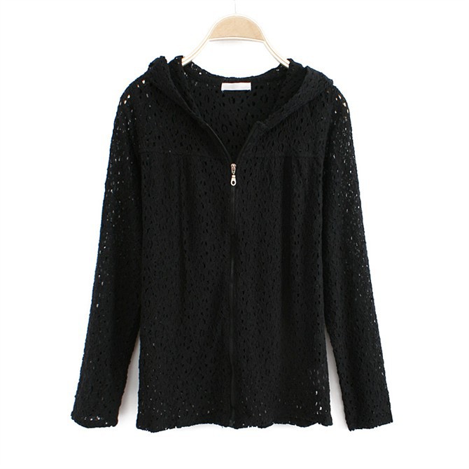 D37-9-035秋装新款欧美修身显瘦全蕾丝长袖带