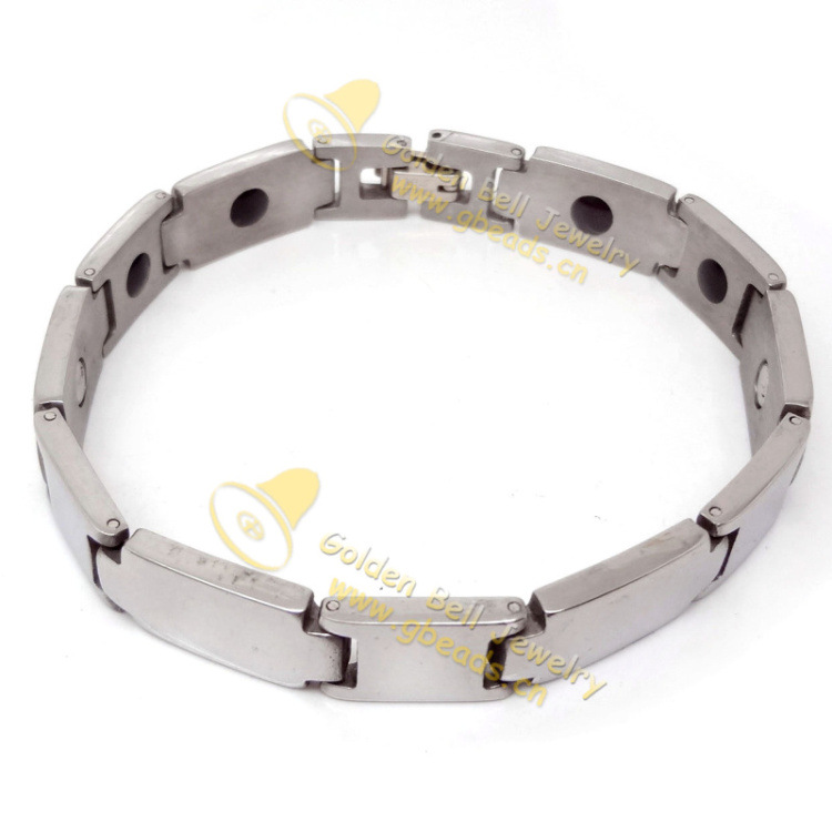 stainless steel bracelet, 22x11mm,16x10mm,  -inch, 42g, sold