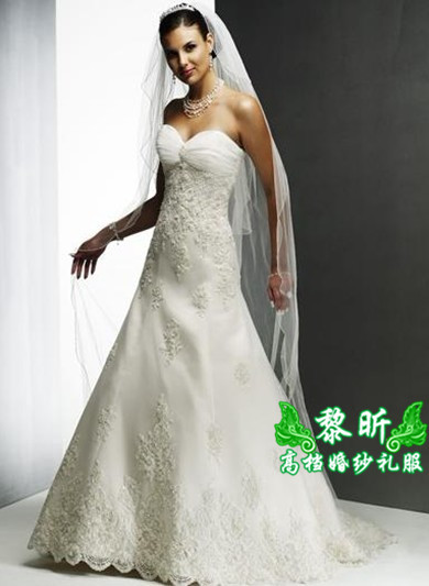 【供应苏州雨泽欧美式婚纱|进口车骨蕾丝婚纱