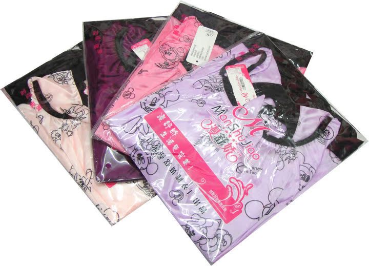 【夏季睡衣 <em>滑布</em>卡通印花背心<em>短裤</em>睡衣家居服