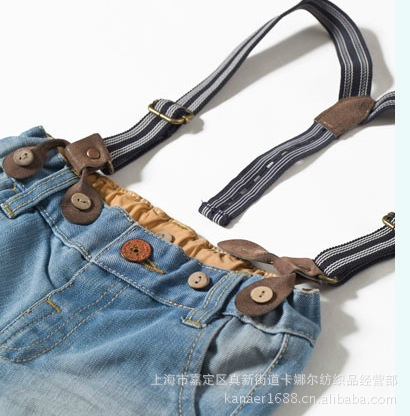 爆欧美大牌<em>ZARA</em> 水洗<em>牛仔短裤</em> 男女<em>童</em>背带裤