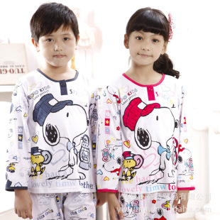 2012秋季新品 针织<em>棉儿童睡衣</em>套家居服 <em>小孩睡</em>
