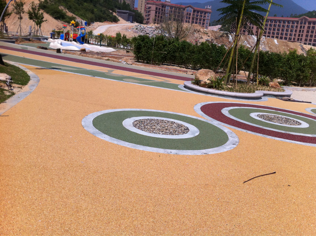 其他石材石料-专业生产透水彩色胶粘石 胶粘石