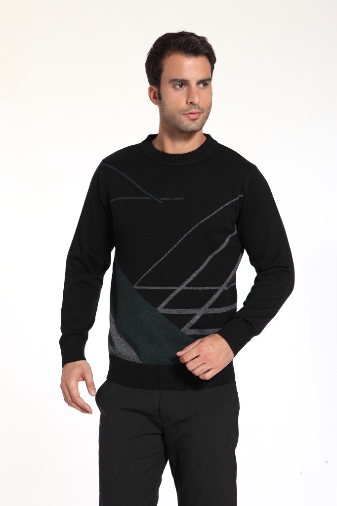 【2012冬装男装 <em>男士</em>个性<em>条纹配色</em>时尚<em>毛衣</em> 韩