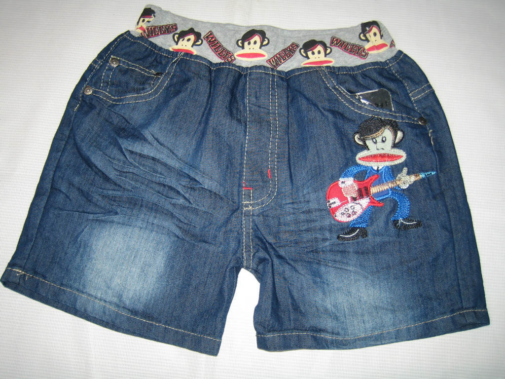 【儿童男孩牛仔短裤,不掉色,超薄,3881#厂家直