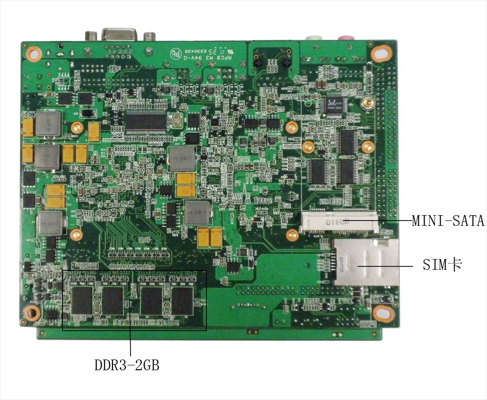 N475\/ 3.5寸工业平板电脑主板\/板贴2G内存\/无