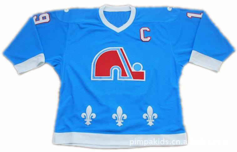 【NHL 曲棍球球衣 Quebec Nordiques 冰球 魁