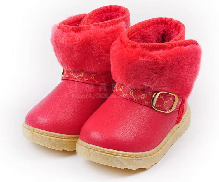 冬款童鞋批发 小童棉鞋 儿童雪地靴 大棉童鞋 柔