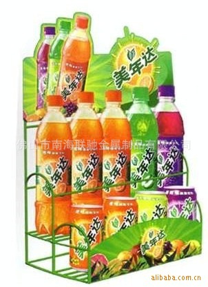 厂家直销超实用超市饮料喷塑可折叠展示架图片
