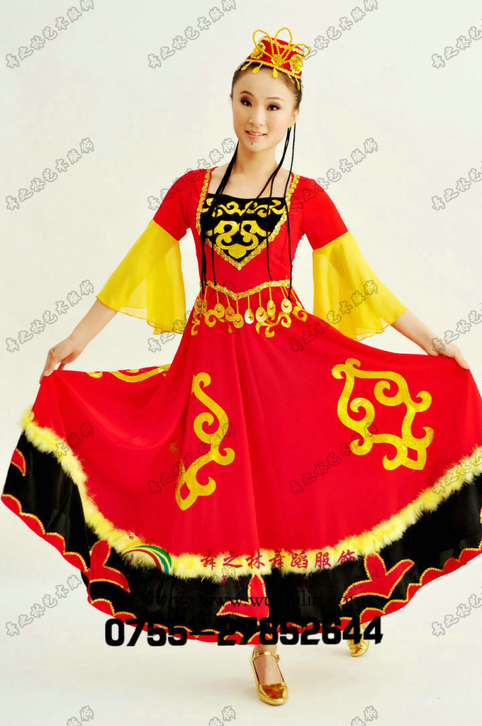 【民族舞蹈<em>服装</em> <em>维吾尔族</em>舞蹈<em>服装</em> 新疆 <em>女维族</em>
