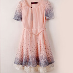 julie's dream2012新夏款淑女OL水晶纱连衣裙Q3202