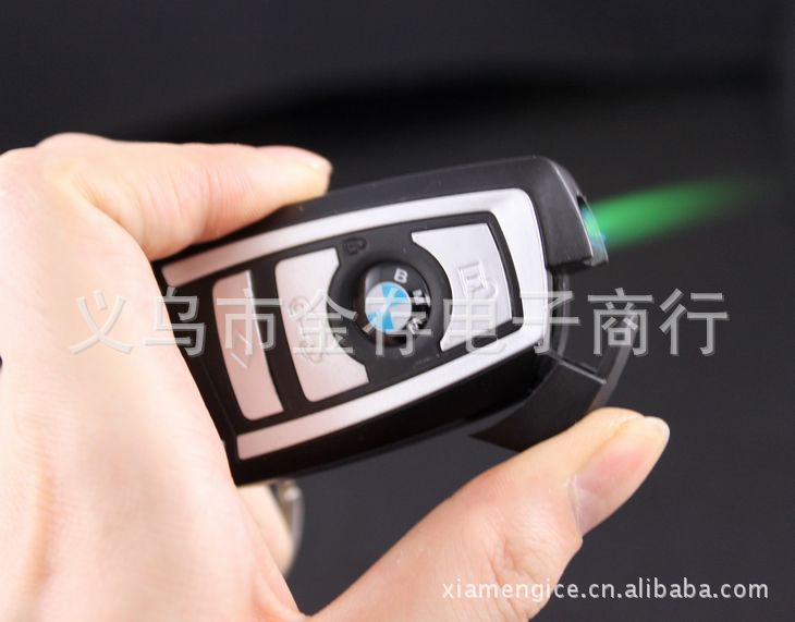 【新款宝马遥控车钥匙创意打火机 个性气体充