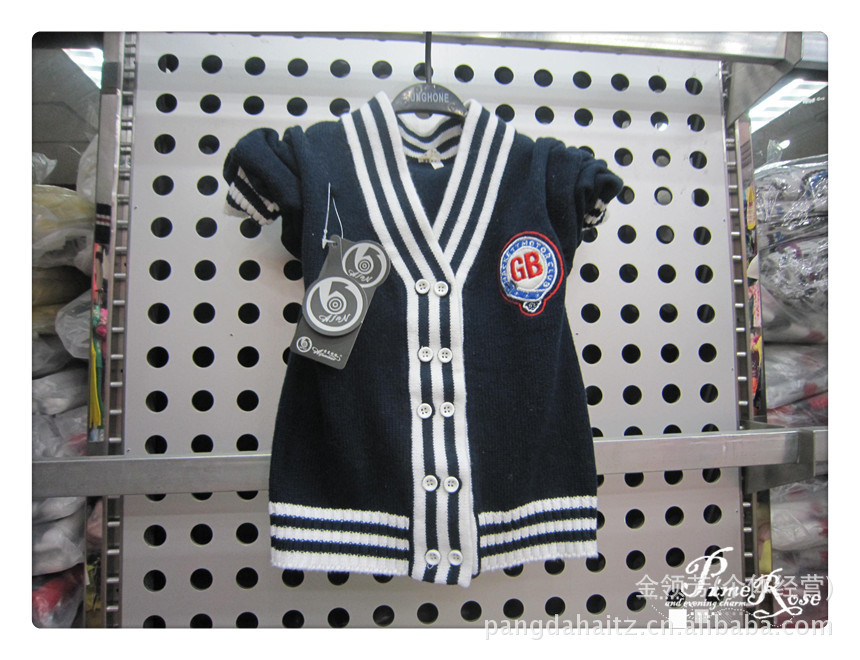 2热卖秋冬男童双排扣儿童男童棉线毛<em>开衫衣</em>针