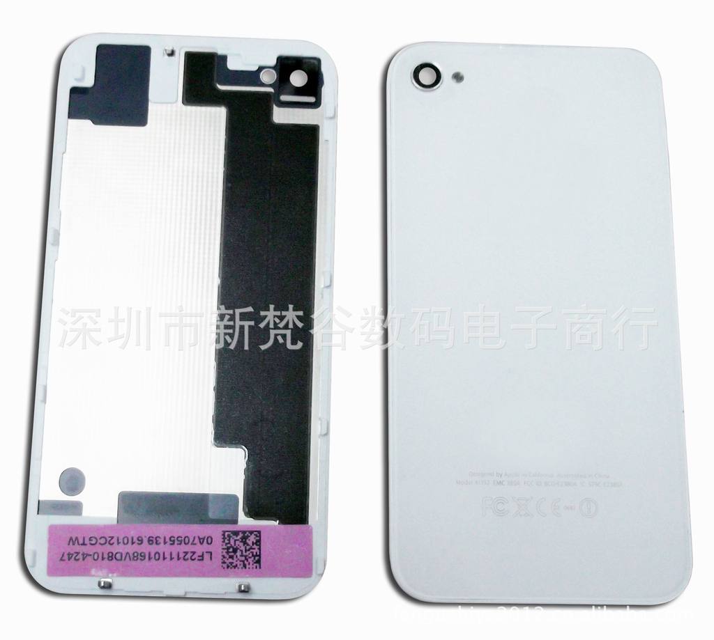 【批发苹果4S手机后壳配件 iphone4s后壳,白色